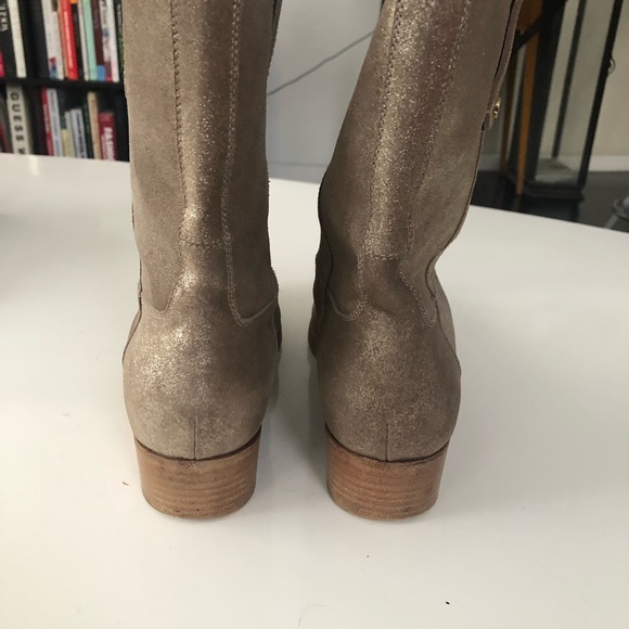Jimmy Choo gold metallic western boots size 41 - Picture 4 of 6